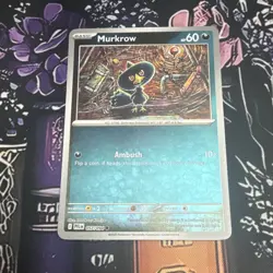Pokemon Murkrow 057/094 Me02: Phantasmal Flames Reverse Holo Common Basic HP60 - Image 1