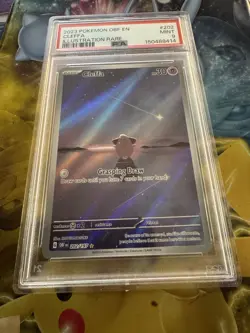 2025 Pokemon Cleffa SV03 Obsidian Flames Illustration Rare Holo PSA 9 English - Image 3