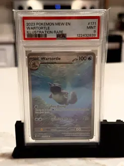Pokemon Wartortle 171/165 SV: Scarlet & Violet 151 Illustration Rare PSA 9 Holo - Image 1