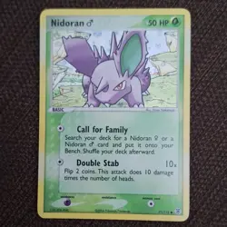 Pokemon TCG Nidoran M 71/112 EX FireRed & LeafGreen Basic Reverse Holo - Image 1