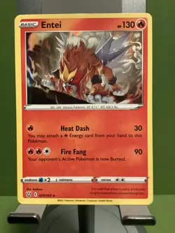 Pokemon TCG Entei #020/163 Holo Rare SW05:Battle Styles NM - Image 1