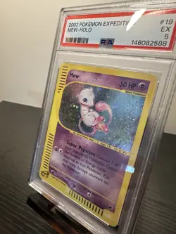 Mew Holo 19/165 Expedition Pokemon PSA 5 EX - Image 3