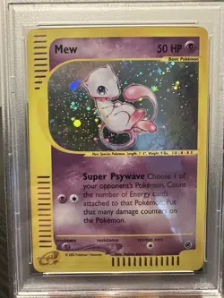 Mew Holo 19/165 Expedition Pokemon PSA 5 EX - Image 5