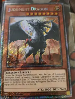 Judgment Dragon Platinum Secret Rare Quarter Century Bonanza Nm Ra03-en196 NM- - Image 1