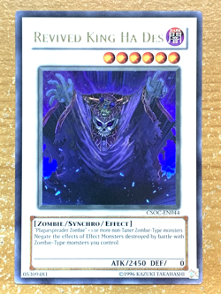 yugioh Revived King Ha Des CSOC-EN044 Ultra Rare Unlimited Ed Near Mint - Image 1