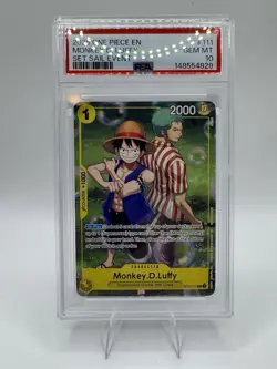 2025 ONE PIECE PROMOS #111 MONKEY D. LUFFY SET SAIL EVENT PSA 10 - Image 1