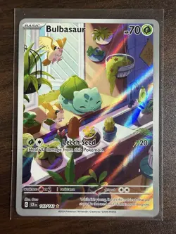 Pokemon Bulbasaur 143/142 Illustration Rare Holo Sv07: Stellar Crown TCG - Image 1