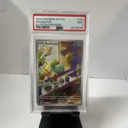 Pokemon Bulbasaur 143/142 Sv07: Stellar Crown Illustration Rare Holo PSA 9 TCG - Image 1