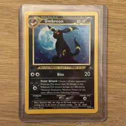 1st Edition Umbreon 13/75 Holo Rare Pokemon Card Neo Discovery Rare HP - Image 1