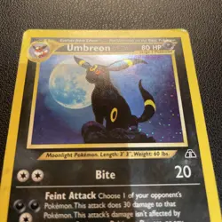 Umbreon 13/75 Holo Rare Neo Discovery WOTC Pokemon Card LP+ - Image 2