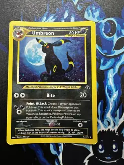 Umbreon 13/75 Holo Rare Neo Discovery WOTC Pokemon Card Played / Light Play - Image 1
