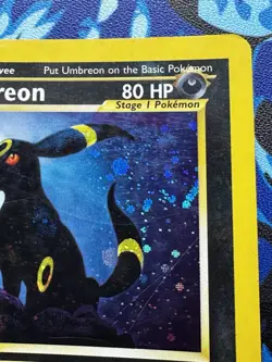 Umbreon 13/75 Holo Rare Neo Discovery WOTC Pokemon Card Played / Light Play - Image 3