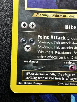 Umbreon 13/75 Holo Rare Neo Discovery WOTC Pokemon Card Played / Light Play - Image 4