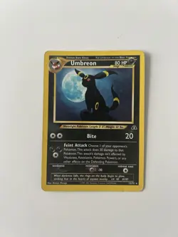 Pokemon Umbreon Neo Discovery Holo Card 13/75 Unlimited Rare - Image 1