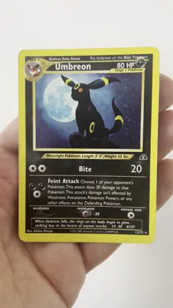 Pokemon Umbreon Neo Discovery Holo Card 13/75 Unlimited Rare - Image 2