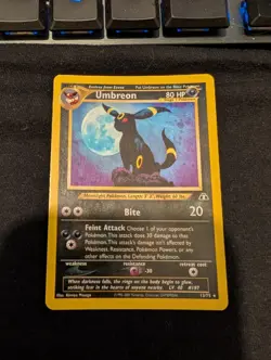 Pokemon Umbreon Neo Discovery Holo Card 13/75 Unlimited Rare - NM - Image 1
