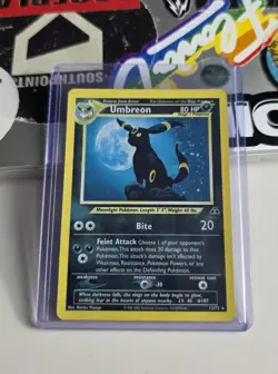 Pokemon TCG Umbreon Neo Discovery Holo Card 13/75 Unlimited Rare LP - Image 1