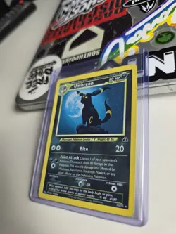Pokemon TCG Umbreon Neo Discovery Holo Card 13/75 Unlimited Rare LP - Image 2