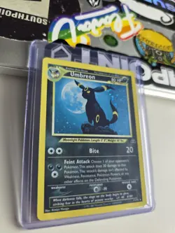 Pokemon TCG Umbreon Neo Discovery Holo Card 13/75 Unlimited Rare LP - Image 3