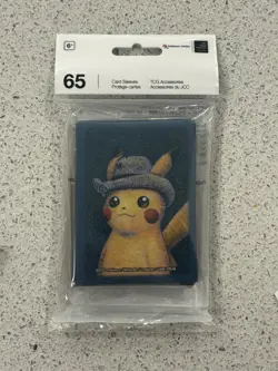 Pokemon Center × Van Gogh Museum: Pikachu With Grey Felt Hat Card Sleeves - Image 1