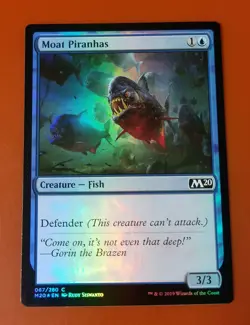1x Moat Piranhas | FOIL | M20 Core Set 2020 | MTG Magic Cards - Image 1