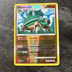 Torterra LV. 47 11/100 Stormfront Reverse Holo Rare 2008 Pokemon TCG Card NM - Image 1