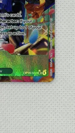 One Piece Card Game Brook OP15-032 SR Full Art Holo Straw Hat Crew English NM - Image 3