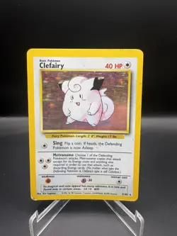 Clefairy - 5/102 - Pokemon Base Set Unlimited Holo Rare Card WOTC MP - Image 1