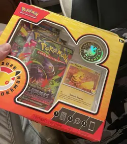 Carte Pokemon Day Coffret 30 Ans Journee 2026 Pikachu 3 Boosters ME01 ME02 Card - Image 2