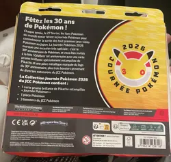 Carte Pokemon Day Coffret 30 Ans Journee 2026 Pikachu 3 Boosters ME01 ME02 Card - Image 3