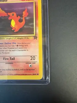 Vintage 1999-2000 Charmander 50/82 1st Edition Team Rocket Pokemon TCG Card - Image 4