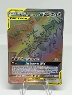 Pokemon TCG Moltres & Zapdos & Articuno GX 69/68 Hidden Fates Secret Rare Holo … - Image 1