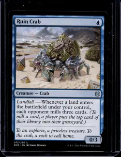 Ruin Crab #75 (NM) Zendikar Rising ZNR Magic MTG - Image 1