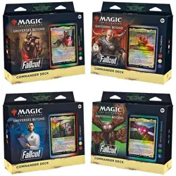 Magic the Gathering: Universes Beyond - Fallout Commander Deck Display (4 Decks) - Image 1