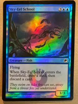 MTG 1x FOIL Sky-Eel School Scars of Mirrodin Pauper Magic the Gathering x1 NM - Image 1