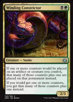 4x Winding Constrictor NM-Mint, English Aether Revolt MTG Magic - Image 1