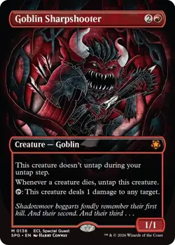 Goblin Sharpshooter (Borderless) [SPG - 136] - NM [Foil] TCG MTG - Image 1