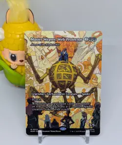 Master Weaver, Web Protector (Borderless) 🕸 NM 🕸 Marvel's Spider-Man MTG #32 - Image 1