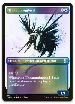 Thrummingbird (Showcase) #288 (Foil) (NM) Phyrexia All Will Be One ONE Magic MTG - Image 1