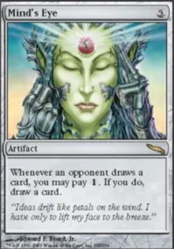 Damaged, English MTG Regular Mind's Eye Mirrodin Magic the Gathering - Image 1
