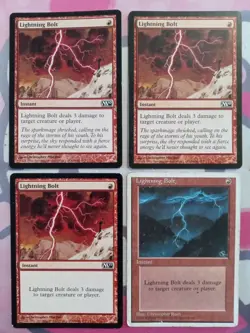 lightning bolt mtg x4 - Image 1