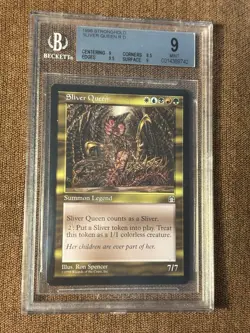 Sliver Queen, Stronghold, Graded (BGS 9, Basic +) MTG Vintage Reserved List - Image 1