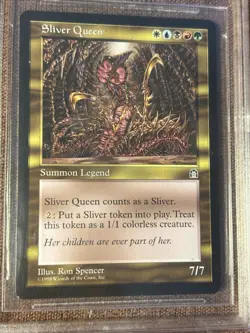 Sliver Queen, Stronghold, Graded (BGS 9, Basic +) MTG Vintage Reserved List - Image 2
