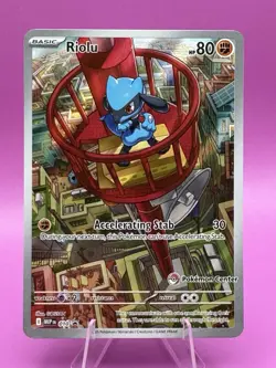 Pokemon TCG Riolu Black Star Promo 010 Mega Evolutions Pokemon Center Exclusive - Image 1