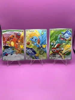 Pokemon TCG Bulbasaur, Charmander, Squirtle 037 038 039 NM First Partner Promo - Image 1