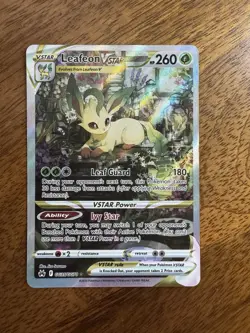 Pokemon TCG Leafeon VSTAR Holo Card Crown Zenith: GG35/GG70 - Image 1