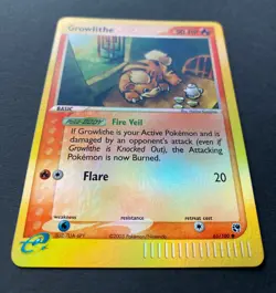 Growlith - EX Sandstorm - 65/100 - Reverse Holo - e-Reader - Pokemon TCG - LP - Image 2