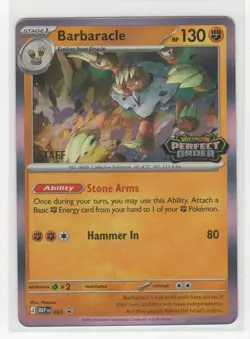 Pokemon Staff Perfect Order Black Star Promo MEP 065 Barbaracle - Image 1