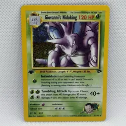Giovanni's Nidoking - 1st Edition - 7/132 Gym Challenge - Pokemon TCG - 2000 - Image 1
