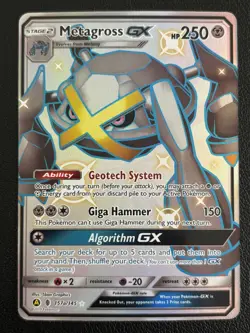 Metagross GX 157a/145 Yellow A Alternate Ultra Rare Holo Pokemon TCG - Mint/NM - Image 1